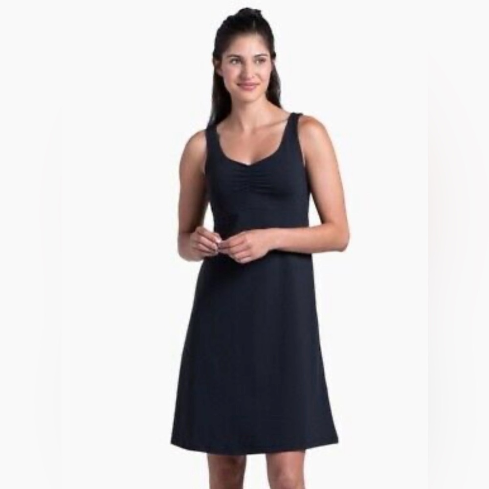 Kuhl XS Black Fit and Flare Athletic Dress with a Shelf bra
